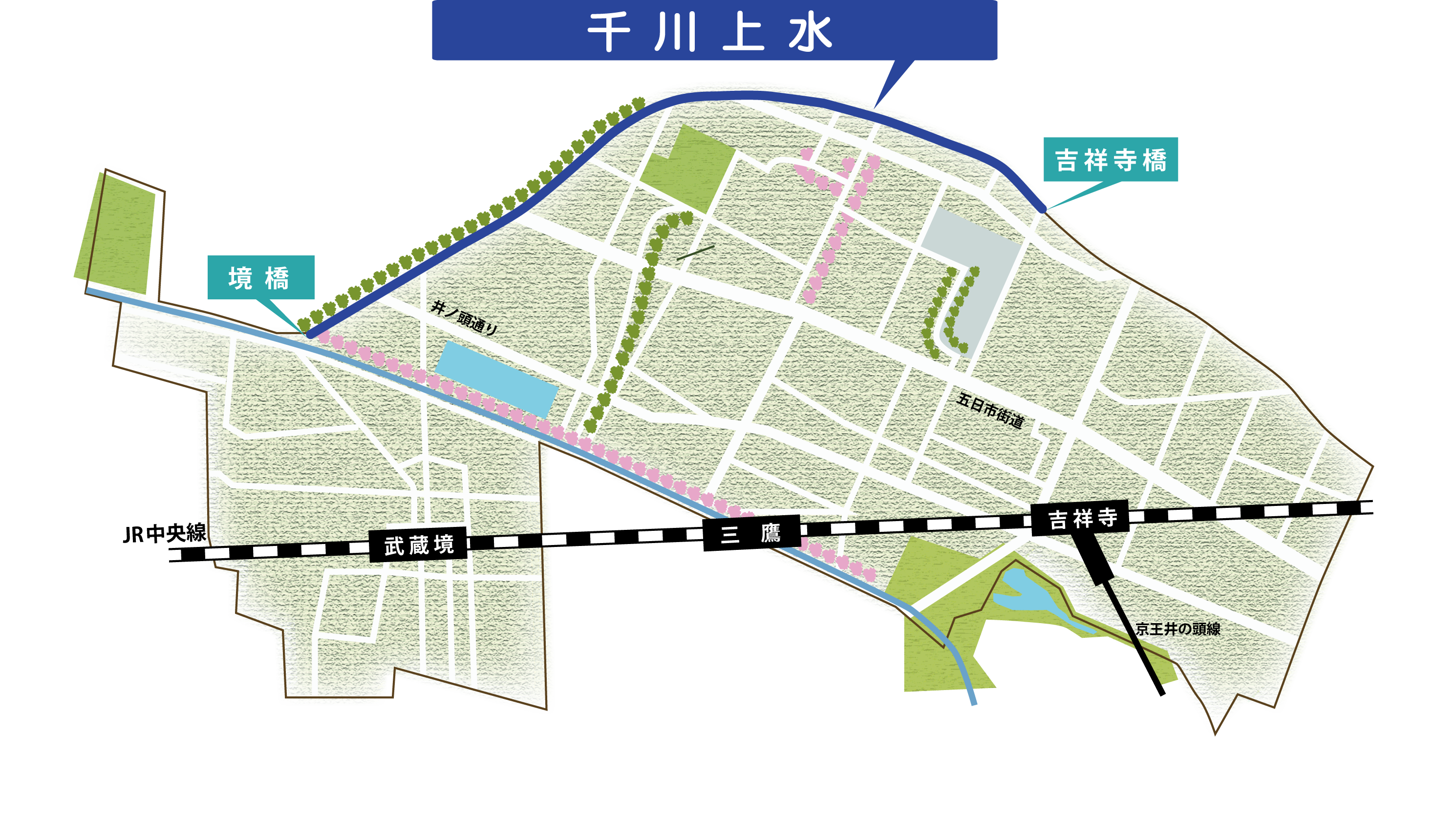 千川上水マップ