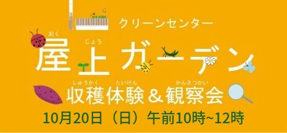 クリンセンター屋上ガーデン収穫体験&観察会