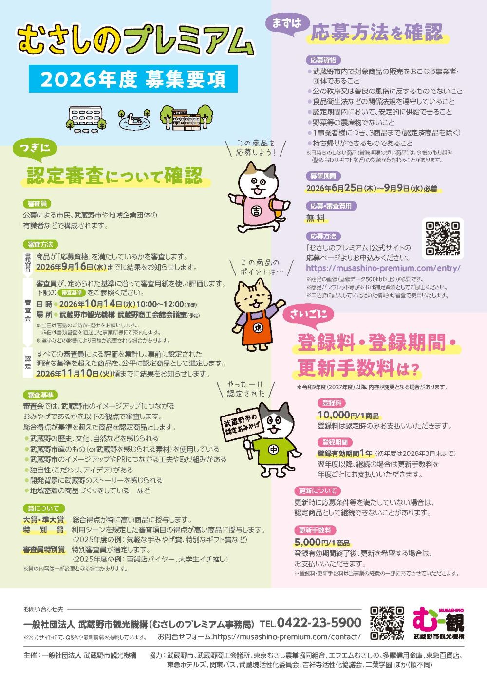むさしのプレミアム2026募集チラシ裏